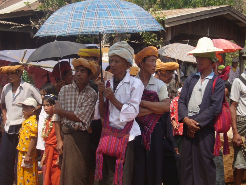 Travel - Myanmar - Kalaw Shan - Novice Procession into the Monastery